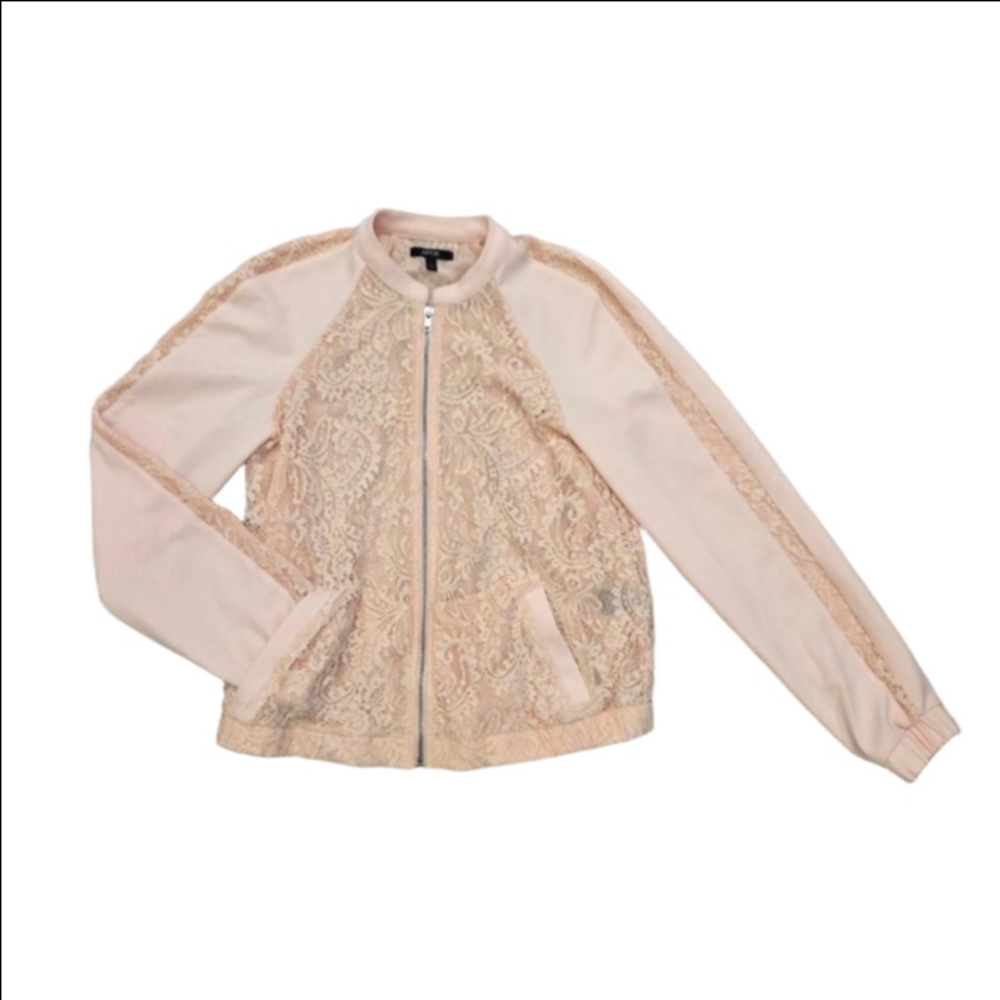 Apt. 9 Pink Lace Jacket Size small